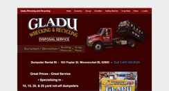 Desktop Screenshot of gladuwrecking.com