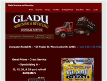 Tablet Screenshot of gladuwrecking.com
